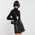 Gucci Jackie 1961 Leather Chain Wallet – Black