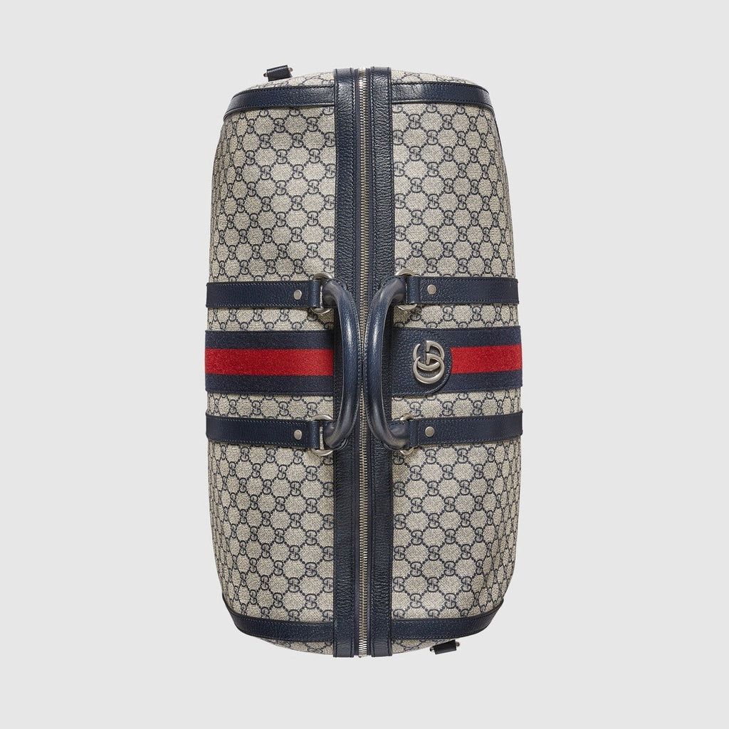 Gucci GG Supreme Canvas Large Savoy Duffle Bag - Blue