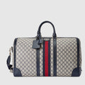 Gucci GG Supreme Canvas Large Savoy Duffle Bag - Blue