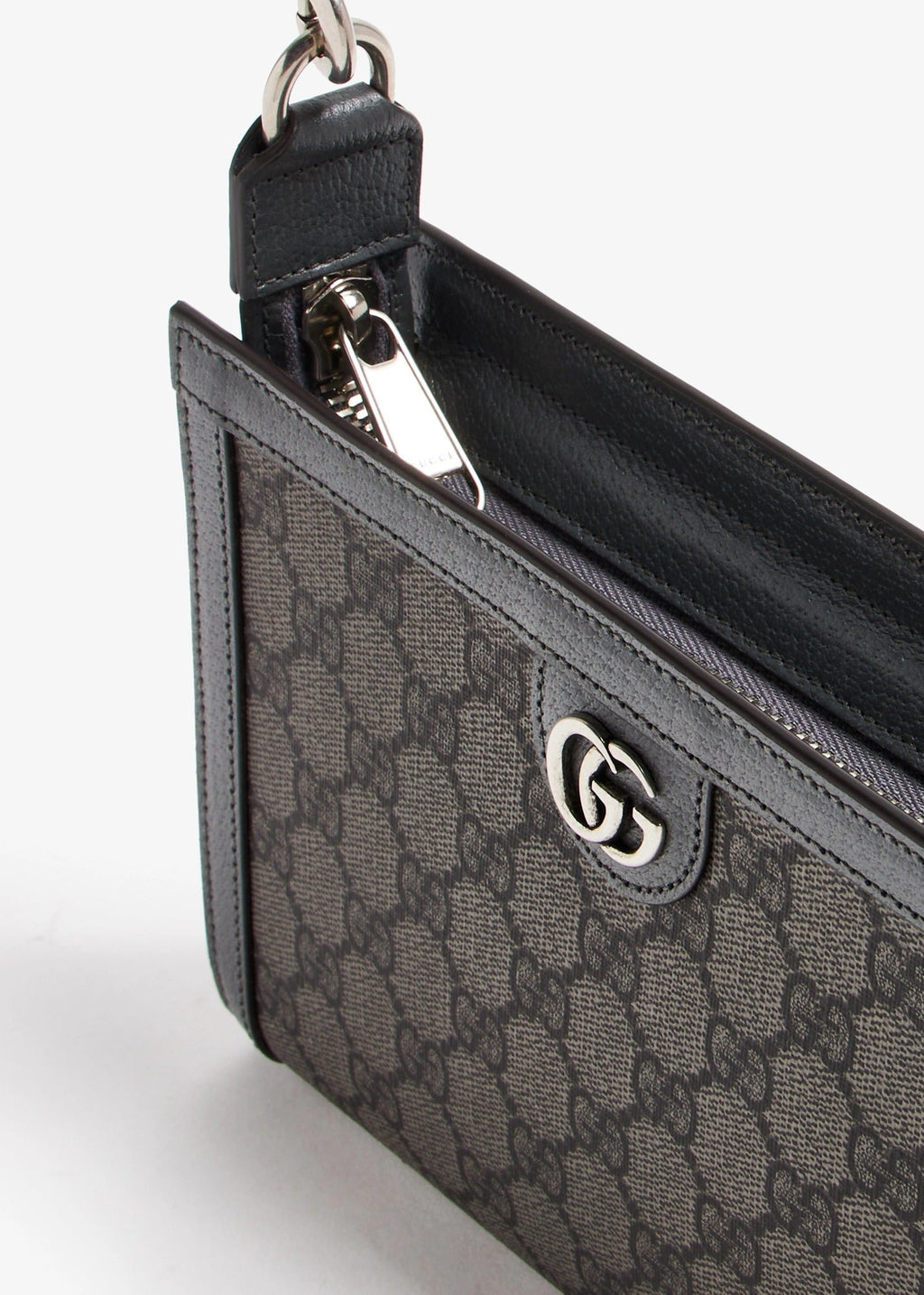 Gucci GG Supreme Ophidia Mini Clutch Crossbody Bag – Grey