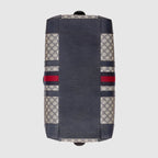 Gucci GG Supreme Canvas Large Savoy Duffle Bag - Blue