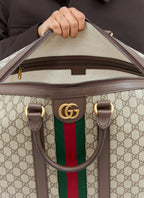 Gucci GG Supreme Canvas Savoy Large Duffle Bag – Beige