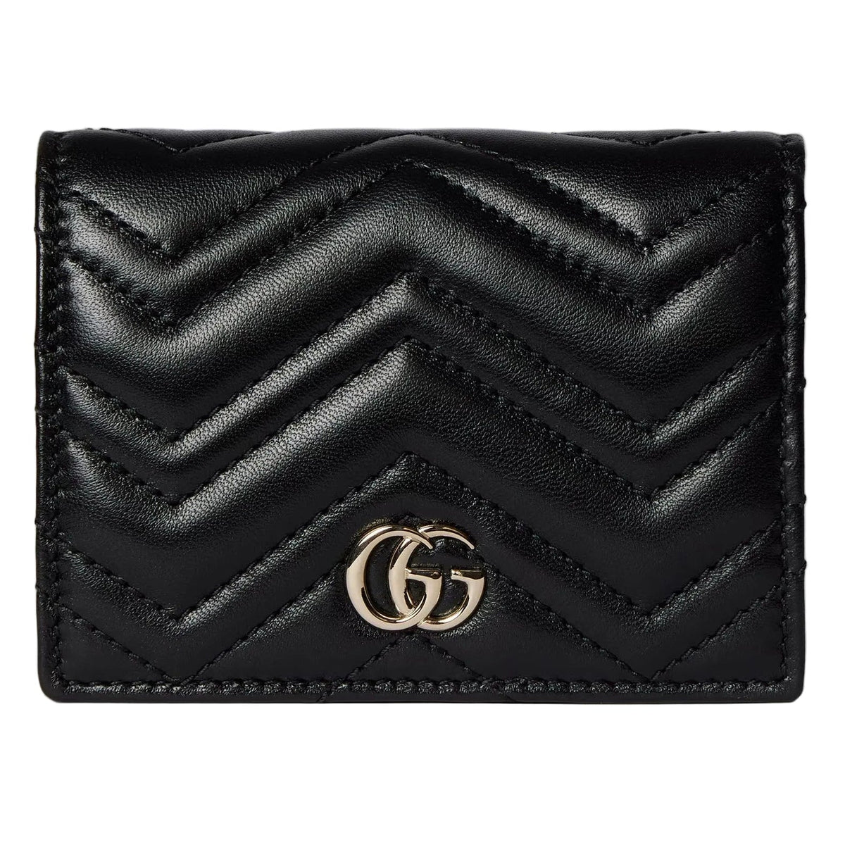 Gucci GG Marmont Card Case Wallet – Black