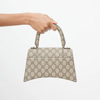 Gucci x Balenciaga The Hacker Project Small Canvas Hourglass Shoulder Bag – Beige