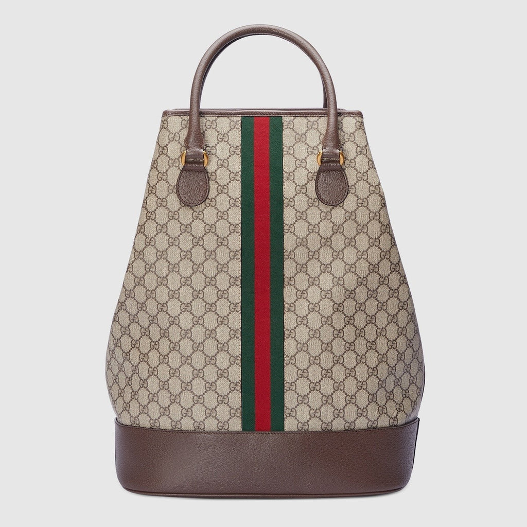 Gucci Signature GG Canvas Savoy Duffle Bag – Beige