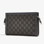 Gucci GG Supreme Ophidia Mini Clutch Crossbody Bag – Grey