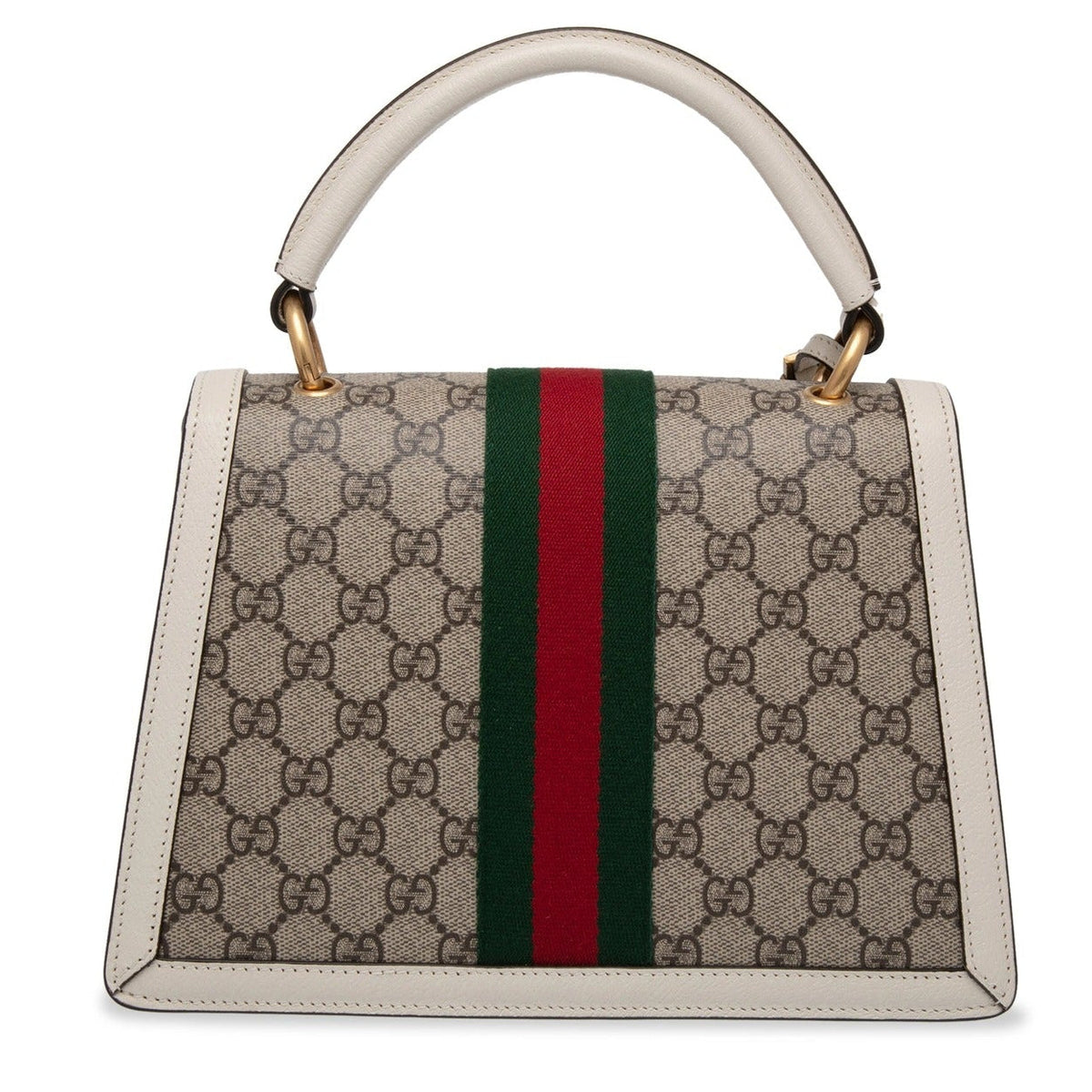 Gucci GG Supreme Monogram Queen Margaret Shoulder Bag – White