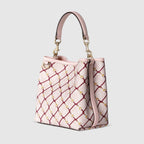 Gucci GG Emblem Small Bucket Bag – Pink