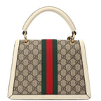 Gucci GG Supreme Monogram Queen Margaret Shoulder Bag – White