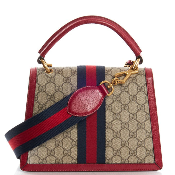 Gucci GG Supreme Canvas Queen Margaret Handbag –  Red