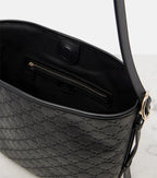 Gucci GG Emblem Medium Leather Tote Bag – Black
