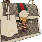 Gucci GG Supreme Monogram Queen Margaret Shoulder Bag – White