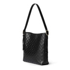 Gucci GG Emblem Medium Leather Tote Bag – Black