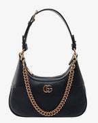 Gucci Aphrodite Small Leather Shoulder Bag – Black