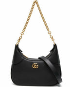Gucci Aphrodite Small Leather Shoulder Bag – Black