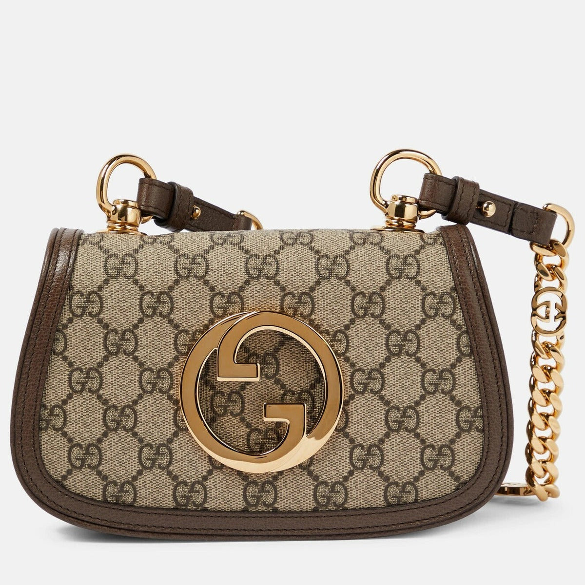 Gucci Blondie Mini GG Supreme Canvas Shoulder Bag – Beige