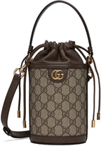 Gucci GG Canvas Ophidia Mini Bucket Bag – Beige