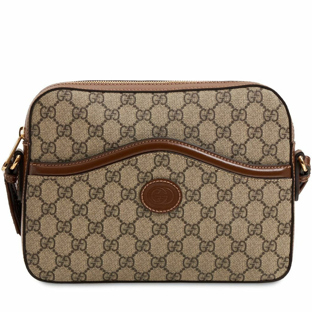 Gucci GG Supreme Crossbody Shoulder Bag – Beige