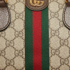 Gucci GG Canvas Ophidia Medium Bowling Bag - Beige