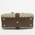 Gucci GG Canvas Ophidia Medium Bowling Bag - Beige