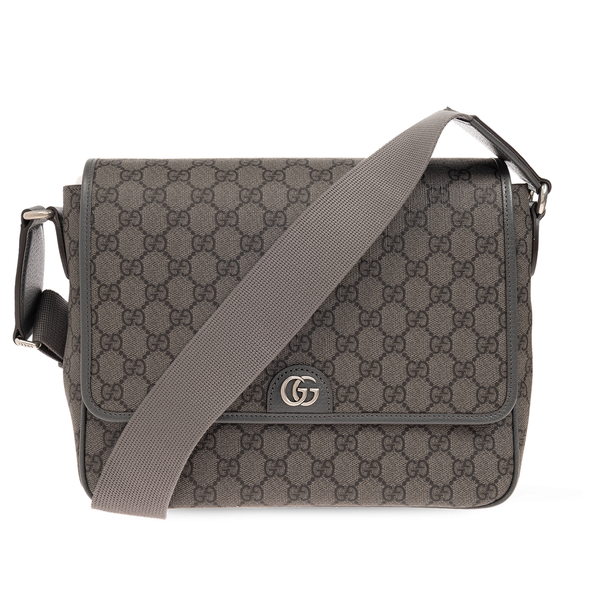 Gucci GG Supreme Canvas Medium Ophidia Messenger Bag – Grey