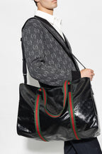 Gucci GG Crystal Large Holdall Duffle Bag – Black