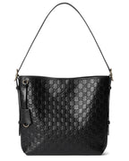 Gucci GG Emblem Medium Shoulder Bag – Black