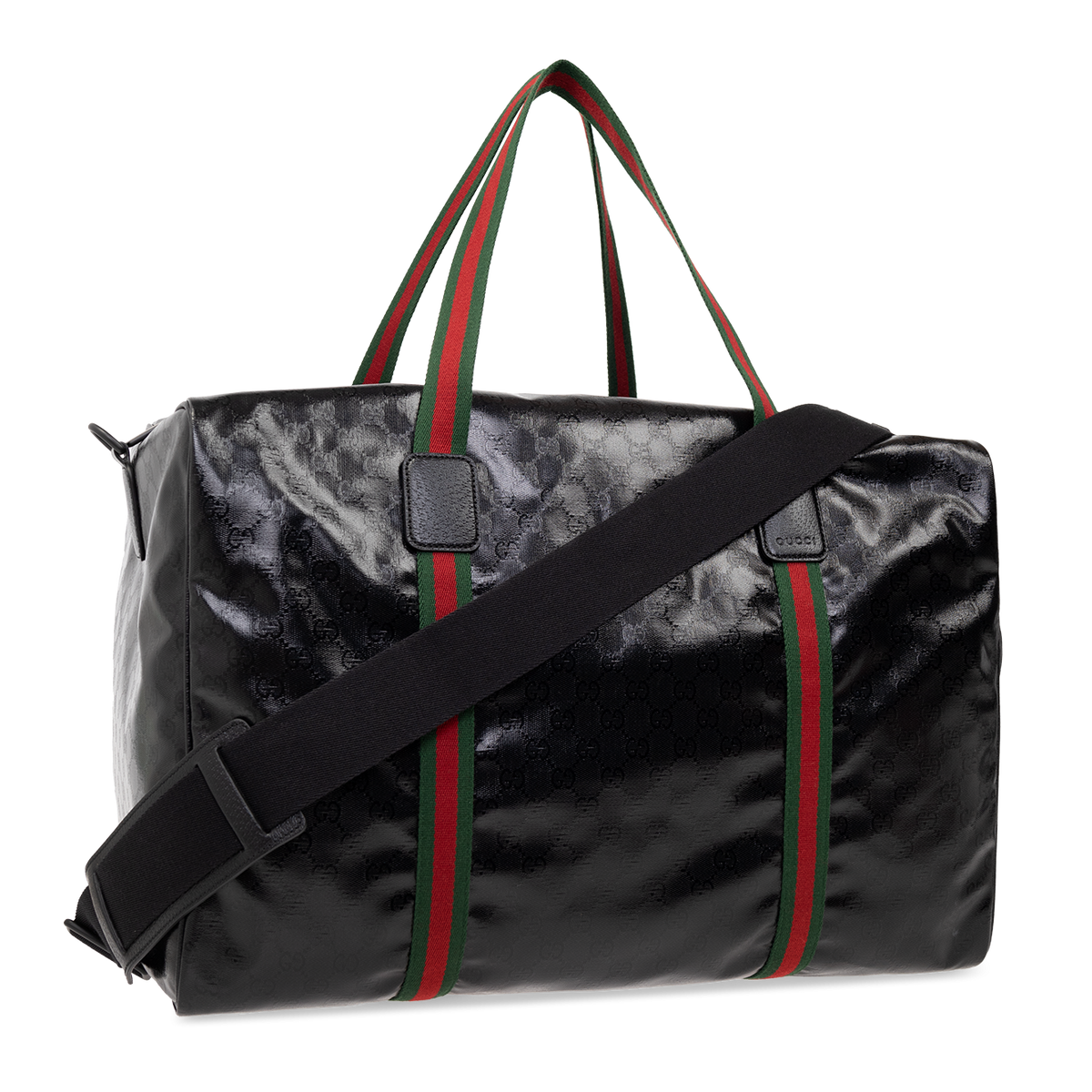 Gucci GG Crystal Large Holdall Duffle Bag – Black