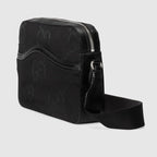 Gucci Jumbo GG Canvas Messenger Bag – Black