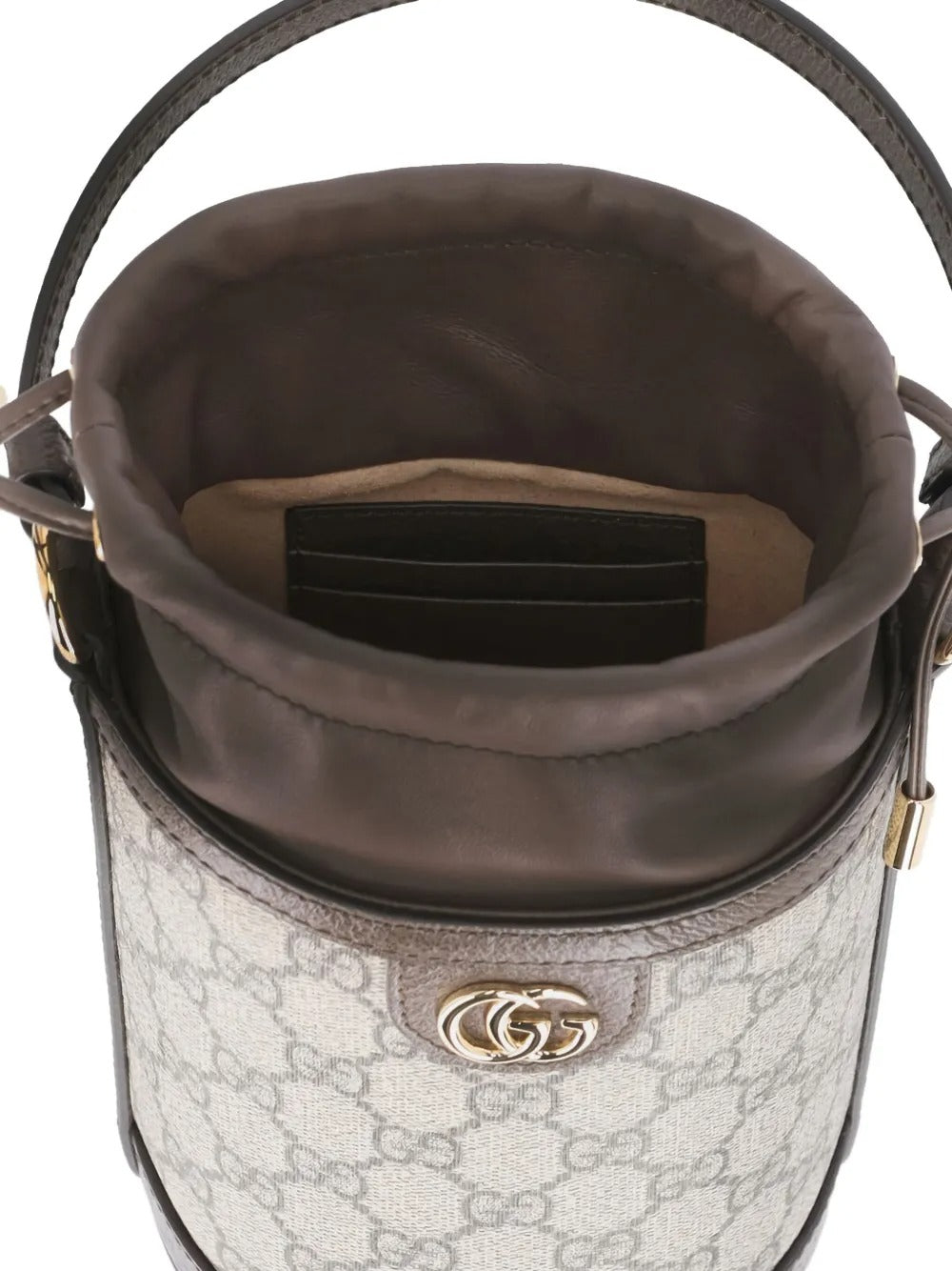 Gucci GG Canvas Ophidia Mini Bucket Bag – Beige