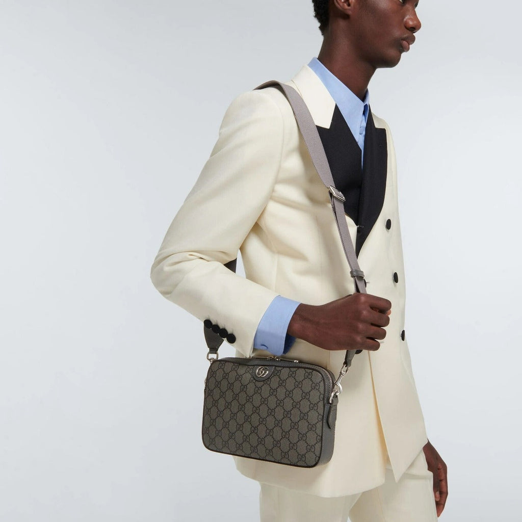Gucci GG Supreme Canvas Ophidia Shoulder Bag – Grey