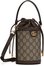 Gucci GG Canvas Ophidia Mini Bucket Bag – Beige