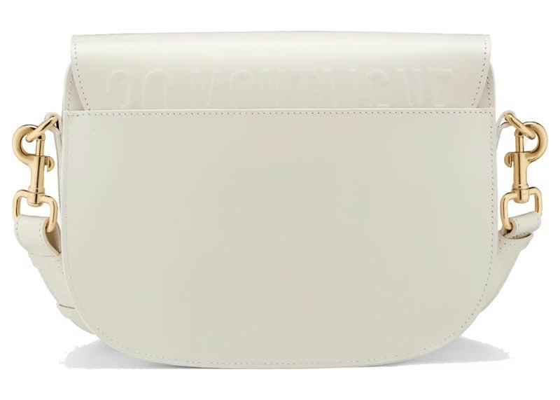 Dior Medium Bobby Calfskin Crossbody Bag - White