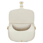 Dior Medium Bobby Calfskin Crossbody Bag - White