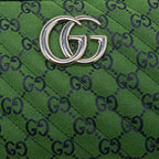Gucci GG Canvas Marmont Small Shoulder Bag – Green