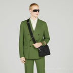 Gucci Jumbo GG Canvas Messenger Bag – Black