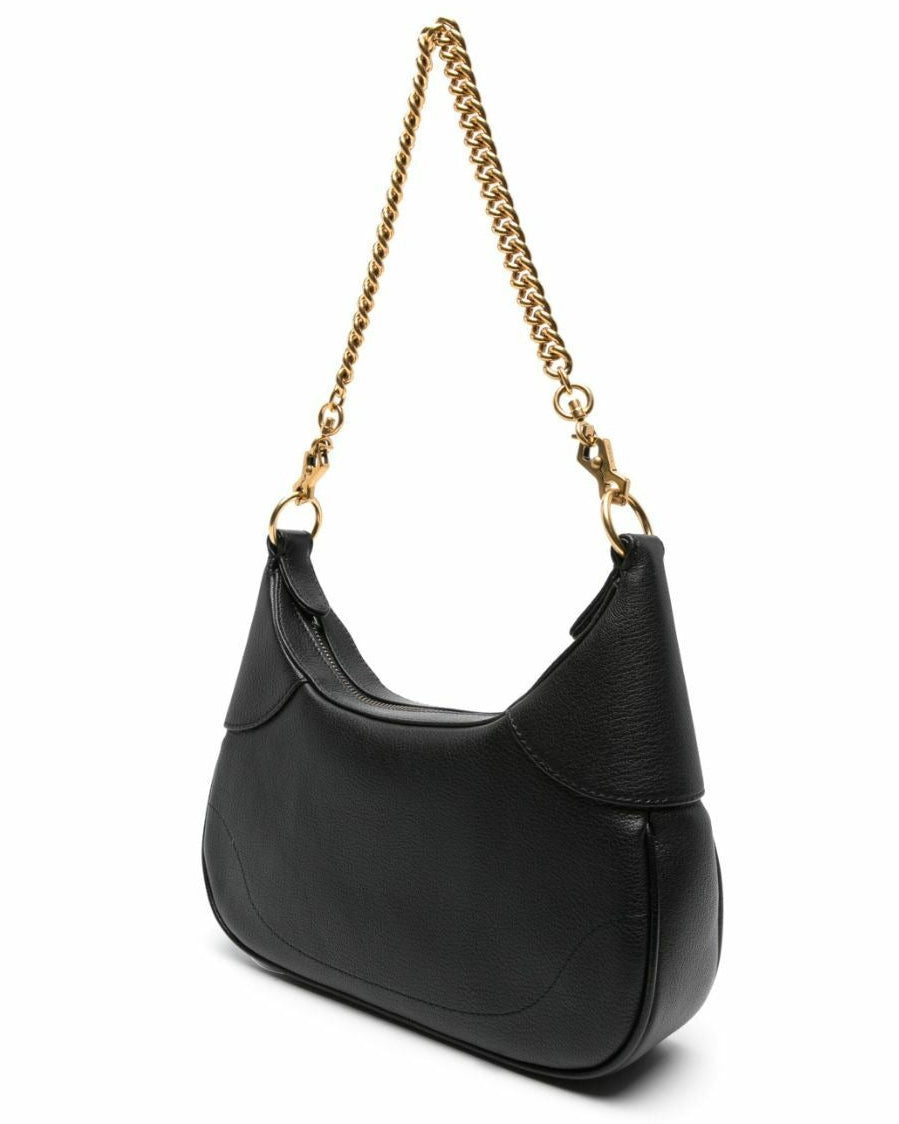 Gucci Aphrodite Small Leather Shoulder Bag – Black