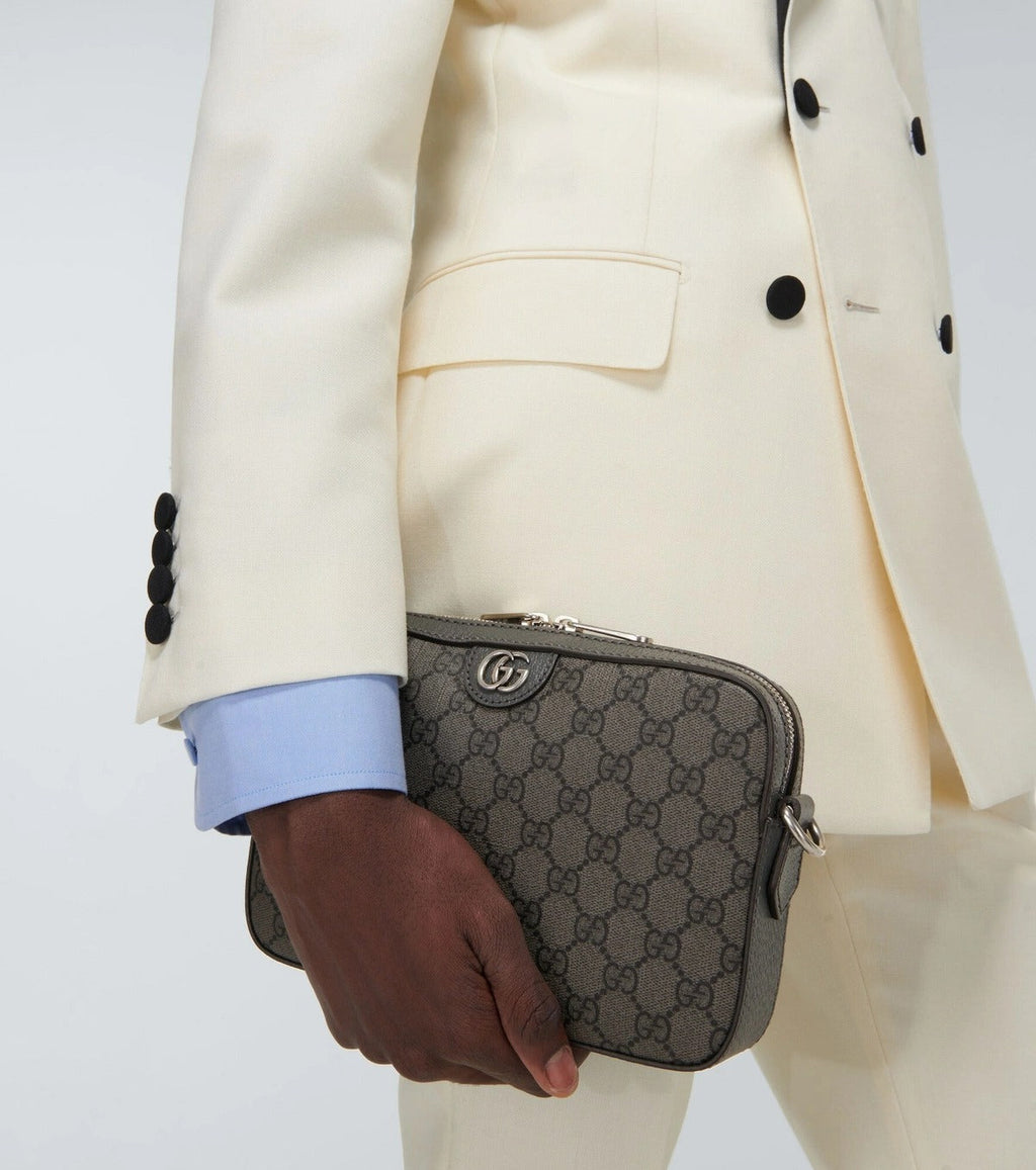 Gucci GG Supreme Canvas Ophidia Shoulder Bag – Grey
