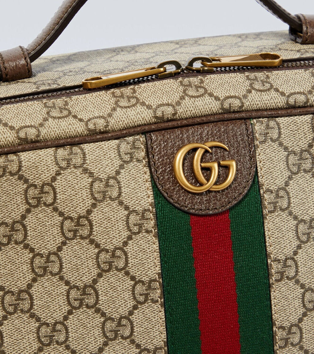 Gucci Ophidia GG Supreme Canvas Shoe Case Bag – Beige