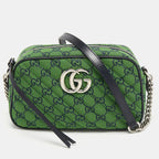 Gucci GG Canvas Marmont Small Shoulder Bag – Green