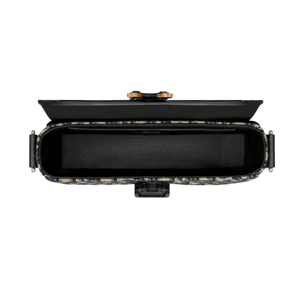 Dior Medium Saddle Messenger Bag with Flap - Black