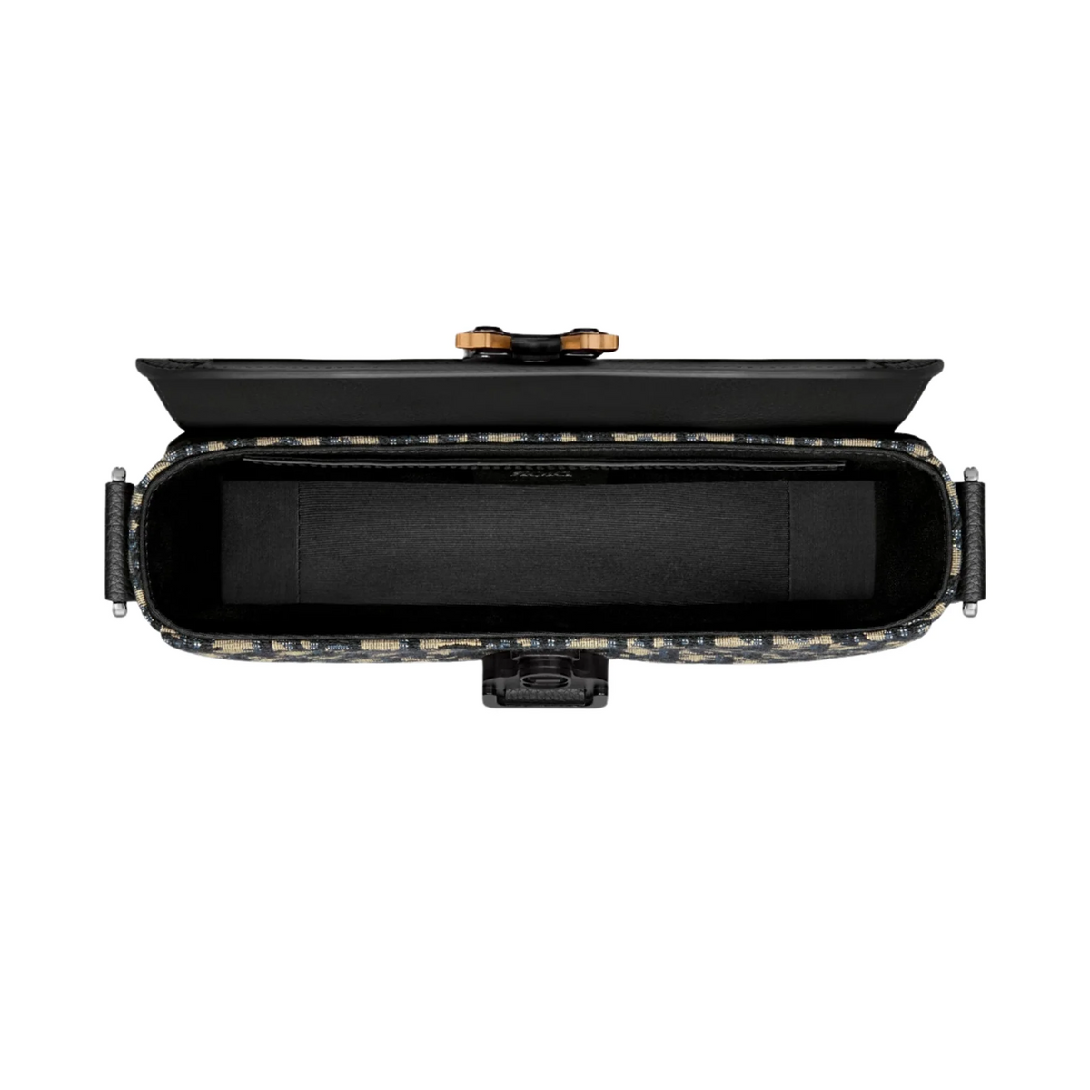 Dior Medium Saddle Messenger Bag with Flap - Black