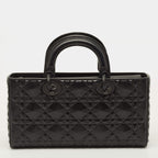 Dior Lady D-Joy Micro Diamond Cannage Calfskin Bag - Black