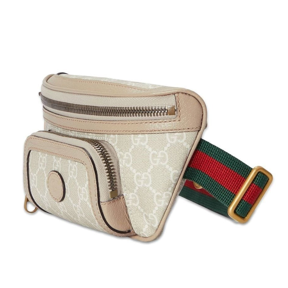 Gucci Interlocking G Canvas Belt Bag – Beige