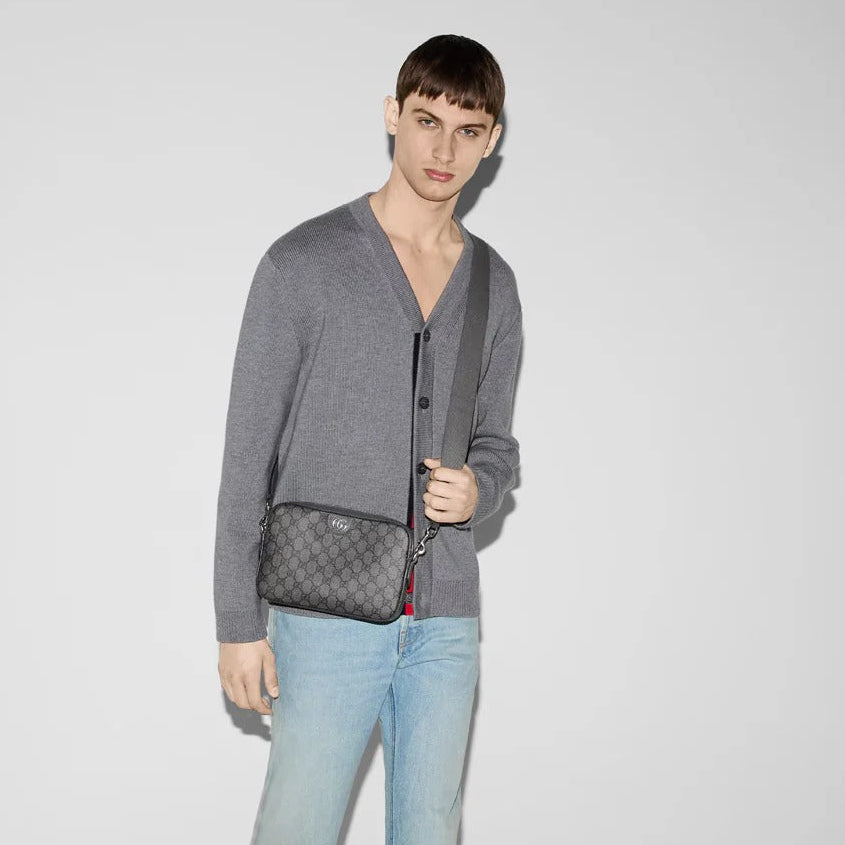 Gucci GG Supreme Canvas Ophidia Shoulder Bag – Grey