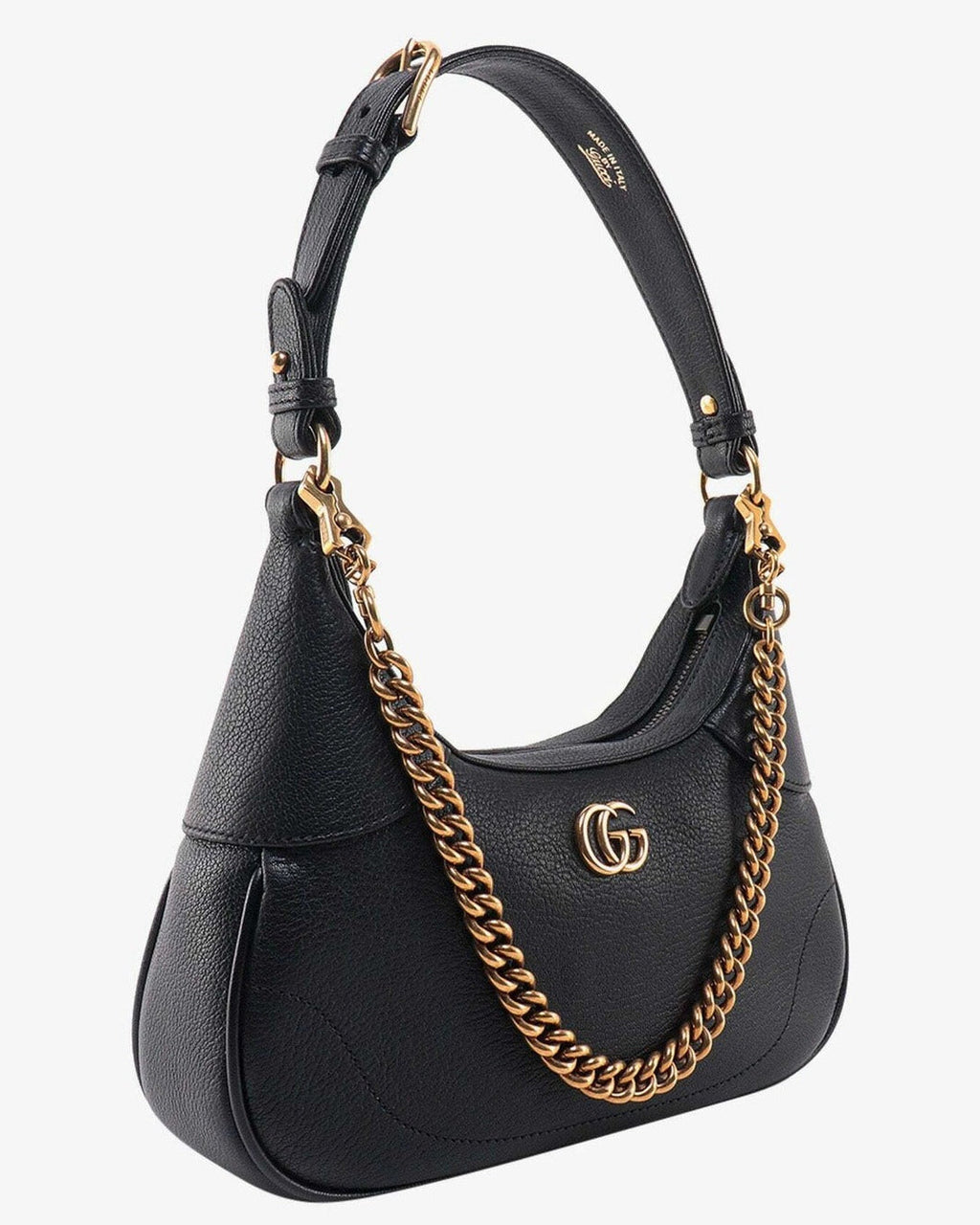 Gucci Aphrodite Small Leather Shoulder Bag – Black