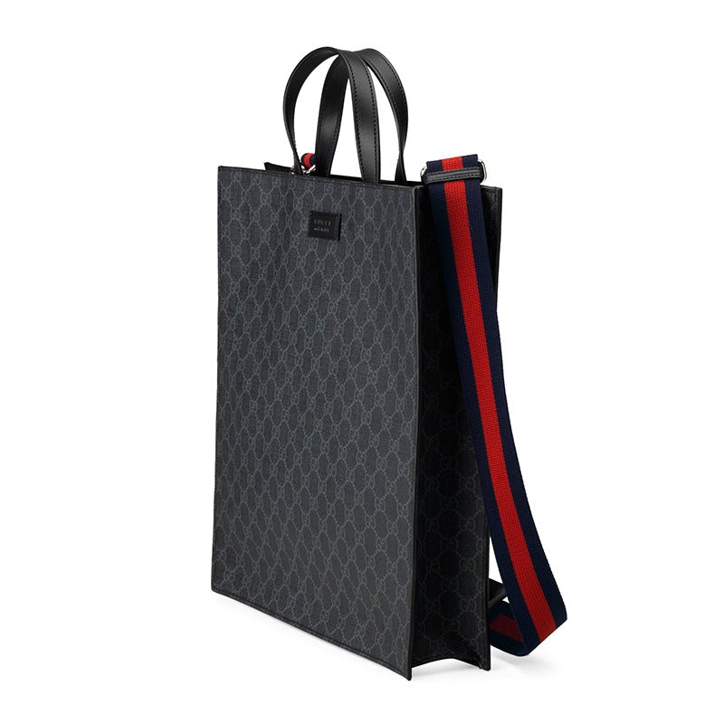 Gucci GG Supreme Canvas Tote Bag – Black
