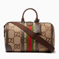 Gucci Jumbo GG Canvas Duffle Bag – Brown