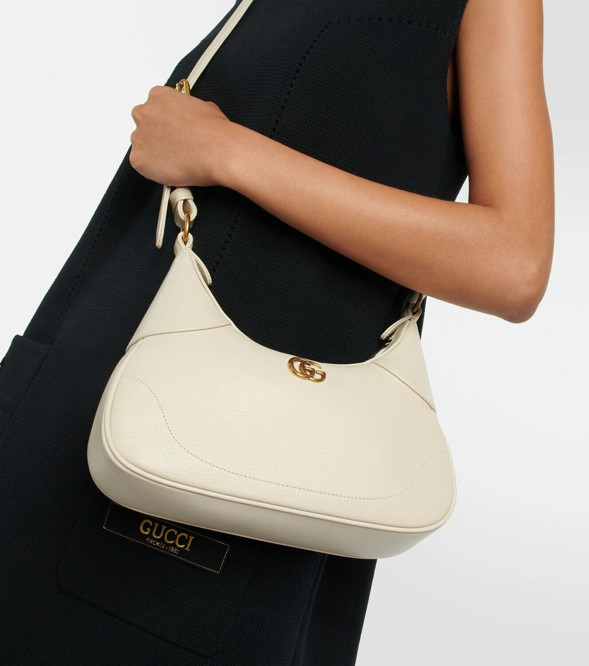 Gucci Aphrodite Small Leather Shoulder Bag – White