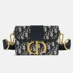 Dior 30 Montaigne Jacquard Bag - Blue Dior Oblique